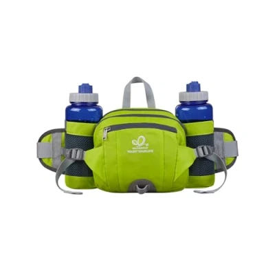 Imagen de Waterfly Riñonera Running Deportiva Impermeable Multifuncional Bolso de Cintura con Portabotellas para Correr Senderismo Ciclismo Hombre Mujer (Verde Claro)