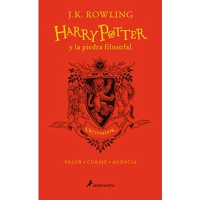 Imagen de Harry Potter y la piedra filosofal (edición Gryffindor del 20º aniversario) (Harry 1): Valor · Coraje Audacia (Español)