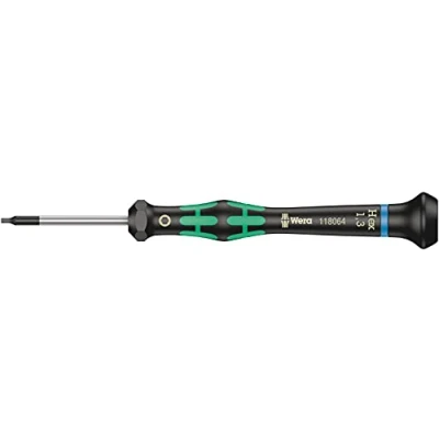 Imagen de Wera Tools WER118064 Destornillador hexagonal para usos electrónicos, Hex Plus, 1.3 x 40 mm