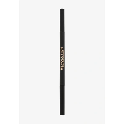 Imagen de Makeup Revolution, Precise Brow Pencil, Lápiz de cejas doble punta y pincel en espiral, fina, marrón medio, 9g