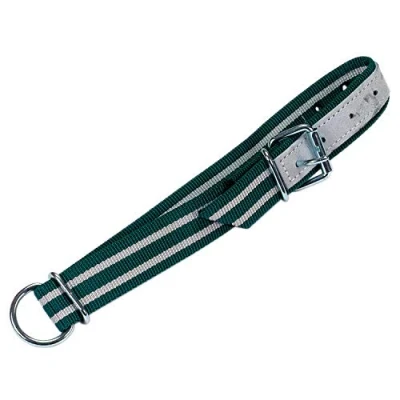 Imagen de Collar verde/blan,130x4cm heb. rod., eslabón oval. y anilla D, MS Schippers Adecuado para Ganado Vacas