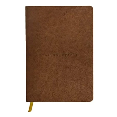 Imagen de Clairefontaine 106943C Un cuaderno bordado cosido Flying Spirit 180 páginas marfil 14,8 x 21 cm 90 g DOT (impresión de puntos pequeños), cubierta piel cordero