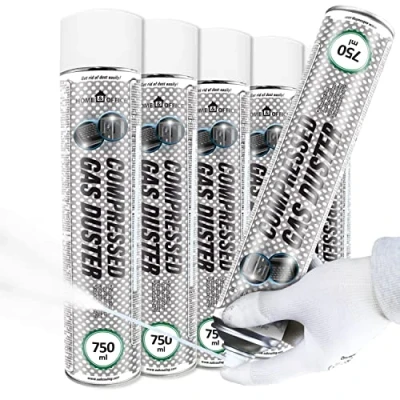 Imagen de AABCOOLING Home&amp;Office Frío Spray Compressed Gas Duster 5x750ml Coche y moto, Frio Spray, Cuidado del motor, Enfriado Directo Hasta 50C, Hielo