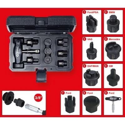 Imagen de Kit piezas llaves de cubo, tapón purga aceite KS TOOLS 150.1040
