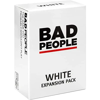 Imagen de BAD PEOPLE Party Game White Expansion 100 New Question Cards for The Hilarious Adult Card Fun Parties &amp; Board Games Night with Your Group Find out What Friends Really Think of You