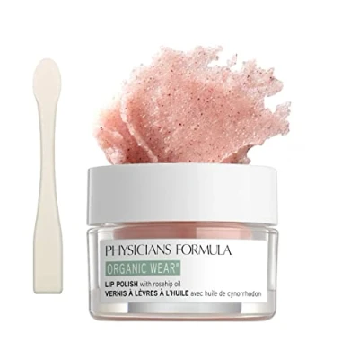Imagen de Physicians Formula Organic Wear Lip Polish Exfoliante Labial con Ingredientes Orgánicos para el Cuidado de la Piel Tratamiento Labios Secos y Agrietados Fórmula Hipoalergénica