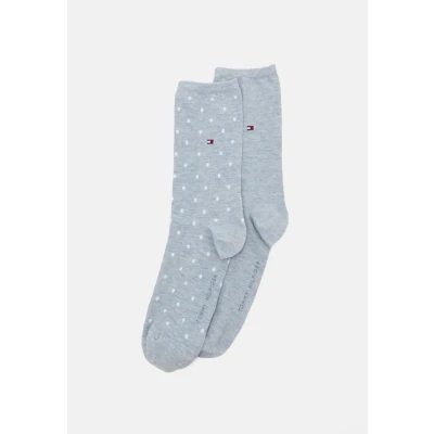 Imagen de Tommy Hilfiger Women SOCK DOT 2 PACK Calcetines, Mujer, Talla: 39 42, Light blue melange