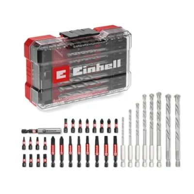 Imagen de Original Einhell M CASE 33 piece impact resistant bit and masonry set (25 mm bits, 50 bit, 60 holder incl. storage box)