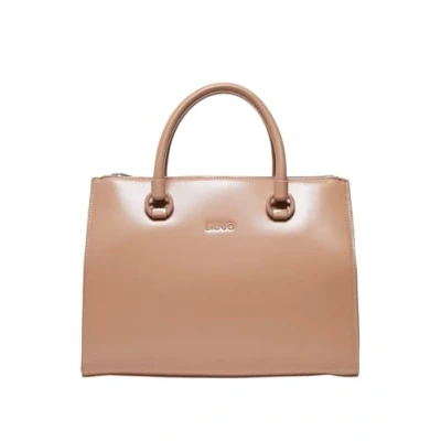 Imagen de Borsa donna a mano/ tracolla Liu jo Manhattan satchel M ecopelle cammello B24LJ23 AF3344 Media