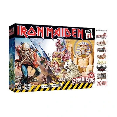 Imagen de Zombicide Iron Maiden Paquete de personajes #1 Eddie Miniaturas y mejoras juego. Juego mesa estrategia cooperativa, a partir 14 años, 1 6 jugadores, 60 minutos tiempo juego,