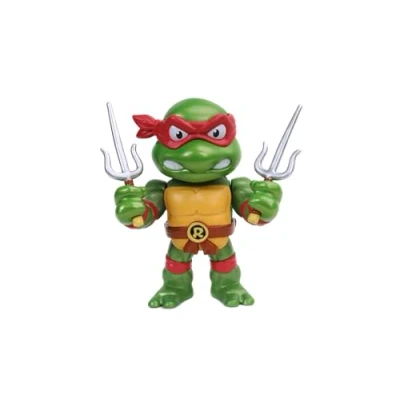 Imagen de Jada Figura Raphael de Tortugas Ninja, Articulada, 10 cm, Realizada en Metal Fundido a Presión, 100% Licencia Oficial, Coleccionismo, para Niños Partir 8 Años y Adultos
