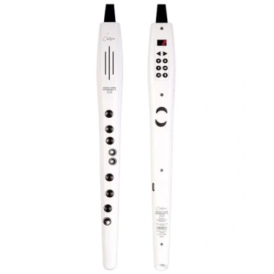 Imagen de Carry on Instrumento de viento digital 2 Plus 20 voces, batería recargable USB integrada, salida auriculares para práctica silenciosa, grabadora midi a través Bluetooth, color blanco