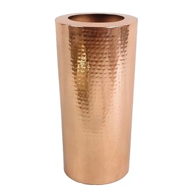 Imagen de Leaf Jarrón de Metal Martillado Grande Design UK, Cobre, 15 cm x 30 (LEAF 7197)