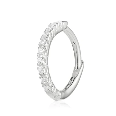 Imagen de THOMAS SABO Pendientes de un Solo Aro Piedras Blancas Plata Ley 925 CR658 051 14, Plateado