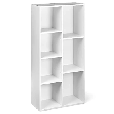 Imagen de Amazon Basics Estantería organizadora con 7 cubos abiertos, , 50 x 24 106 cm, color blanco