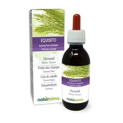 Imagen de Cola de caballo (Equisetum arvense) hierba Tintura Madre sin alcohol Naturalma Extracto líquido gotas 120 ml Complemento alimenticio Vegano