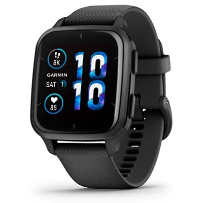 Imagen de Garmin Venu Sq 2 Music Negro (Banda De Silicona Negra)
