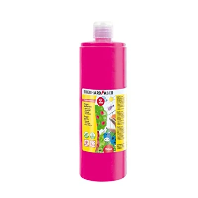 Imagen de Eberhard Faber 578919 Pintura de dedos EFA Color, magenta claro, 750 ml, secado rápido y lavable