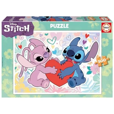 Imagen de Educa Puzzle Disney Stitch de 500 Piezas Medidas: 48 x 34 cm. Incluye Fix Puzzle. a Partir 8 años (19911)