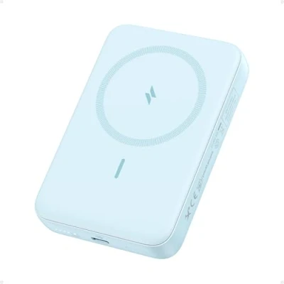Imagen de Anker Zolo Magnetic Power Bank, cargador portátil inalámbrico y compacto de 10 000 mAh con carga rápida máxima 30 W, batería resistente respetuosa la piel, para iPhone 16/15/14, AirPods más