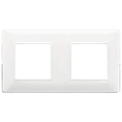 Imagen de Vimar serie plana Placa 4 módulo 71mm reflex nieve