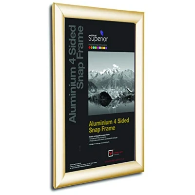 Imagen de Stewart Superior Marco de aluminio (A3, 4 caras, 25 mm, carga frontal, mm), color crema