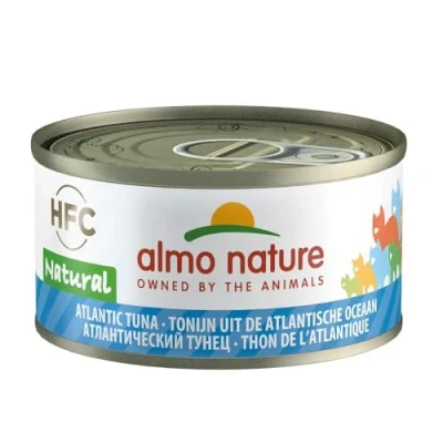 Imagen de Almo Nature HFC Natural Comida húmeda para Gatos con atún del Atlántico, (Paquete de 24 latas 70 g)