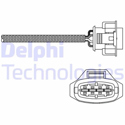 Imagen de DELPHI ES10790 12B1 Sonda lambda plana, térmico OPEL: Zafira B, Combo C Furgón / Familiar