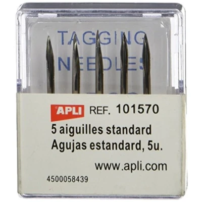 Imagen de APLI 101570 Pack de 5 agujas estándar para etiquetadora textil