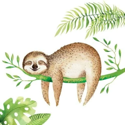 Imagen de Juego de 20 servilletas (33 x 33 cm), diseño Animales