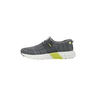 Imagen de HEYDUDE Sirocco Sport Mode Zapatos para Hombre Zapatillas con Sistema de Cordones Fácil, Heather Grey/Charcoal, 40