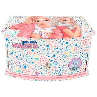 Imagen de Depesche 12436 TOPModel Cutie Star Joyero con diseño de estrellas, color rosa