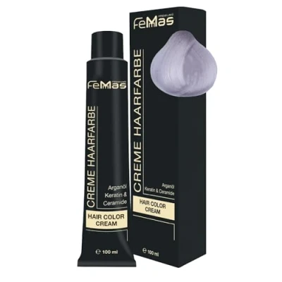 Imagen de FemMas Tinte para el cabello súper aclarador Ultra Violeta 902 S I Crema profesional aclarar hasta 5 tonos, coloración permanente resultados de color brillantes y