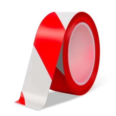 Imagen de Amig Cinta de Balizaje 500 m Longitud x 70 mm ancho Fabricada con Polietileno Baja Densidad LDPE Señalización para Delimitar Zonas Seguridad Rojo y Blanco