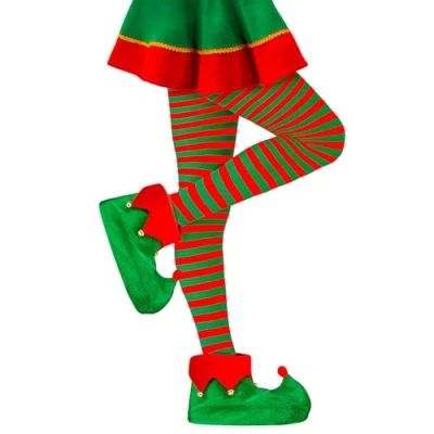 Imagen de W WIDMANN MILANO Party Fashion medias a rayas, 70 DEN, duendes, Papá Noel, Navidad