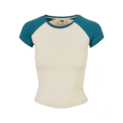 Imagen de Urban Classics Stretch Retro Baseball Camiseta estampada, Mujer, Talla: 4XL, Whitesand jasper