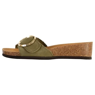 Imagen de Scholl Amalfi Mule, Sandalia Mujer, Verde, 40 EU