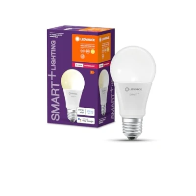 Imagen de LEDVANCE Lámpara LED inteligente con tecnología ZigBee, E27 base, óptica mate, Blanco cálido (2700K), 806 Lumen, sustituto de 60W iluminante 1 paquete