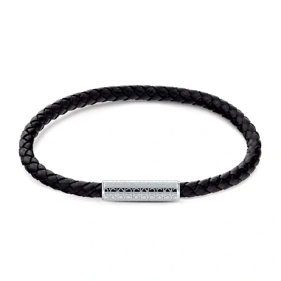 Imagen de Calvin Klein Pulsera de piel para Hombre Colección WRAPPED &amp; BRAIDED Negro 35000101