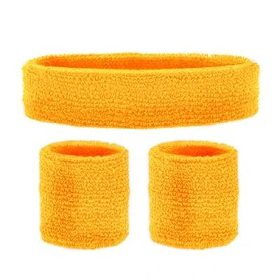 Imagen de Widmann Cintas de sudoración, juego 3 piezas, cinta para la cabeza y 2 muñequeras, deporte, accesorios, años 80, chándal, carnaval, fiesta temática