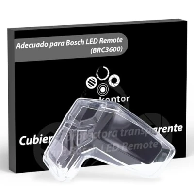 Imagen de foto kontor funda compatible con Bosch LED Remote (BRC3600), unidad de control, transparente para bicicleta eléctrica, protector pantalla, accesorio protección contra el agua y la