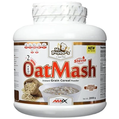 Imagen de AMIX OatMash en Formato de 2 kilos Gran Aporte Nutritivo y Saciante Mejora el Rendimiento Deportivo Sabor a Coco Chocolate