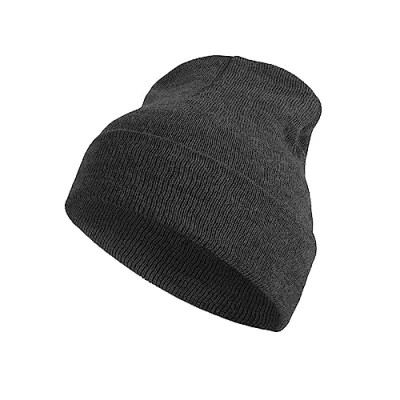 Imagen de Gorro Invierno Hombre y Mujer, Grafito Tipo Beanie Gorras de Tejido, Suave Cálido 100% Acrílico Talla Única