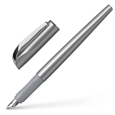Imagen de Schneider Pluma estilográfica para caligrafía y escritura (grosor del plumín 1,1 mm), color antracita
