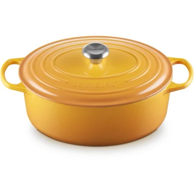 Imagen de Le Creuset Cocotte oval de hierro fundido, 31 cm, 6, 3 L, Todas Las Fuentes Calor Incluso inducción, Nectar, 21178316724430