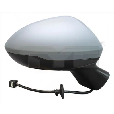 Imagen de Espejo retrovisor Tyc 325 0189 derecha imprimado para ajuste elect. espejo, convexo, calefactable, abatible eléctricamente OPEL: Astra K Sports Tourer