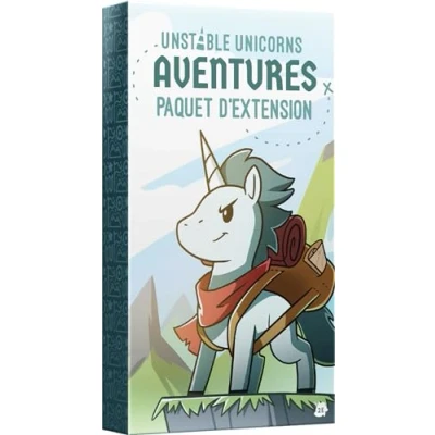 Imagen de Asmodee TeeTurtle Unstable Unicorns Extensión: Aventuras Juegos de Mesa Cartas para Adultos y niños a Partir 8 años 2 Jugadores Versión Francesa