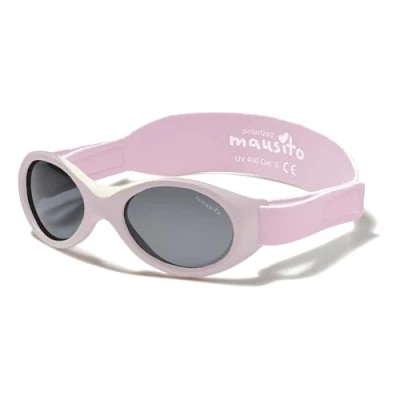 Imagen de Mausito gafas de sol para bebé 0 1,5 años, bioplasticas y polarizadas, ganador la comparación, bebé, niños niñas, sin BPA, 100% protección UV, correa ajustable flexible,