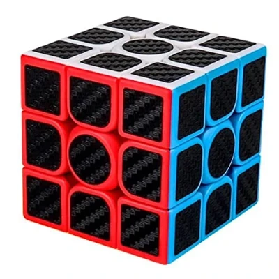Imagen de MAGIC SELECT Cubo Mágico 3x3 Clásico Meilong Moyu Cubing Classroom Fibra de Carbono, Sticker Antideslizante con Giro más rápido, fácil y Suave, Rompecabezas 3D, Principiantes Profesionales