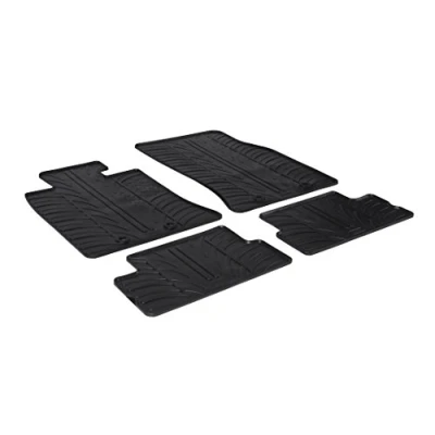 Imagen de Gledring 0406 Juego de alfombrillas suelo Caucho delante y detrás 4 negro 750mm 550mm MINI: Hatchback
